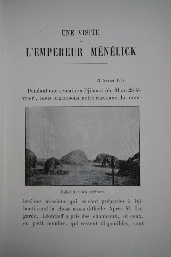 ORLEANS Une visite à l'Empereur Ménélick.