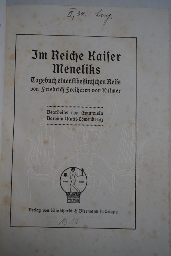 KULMER Im Reiche Kaiser Meneliks.