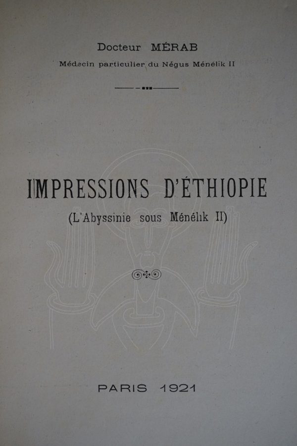 MÉRAB Impressions d'Ethiopie.