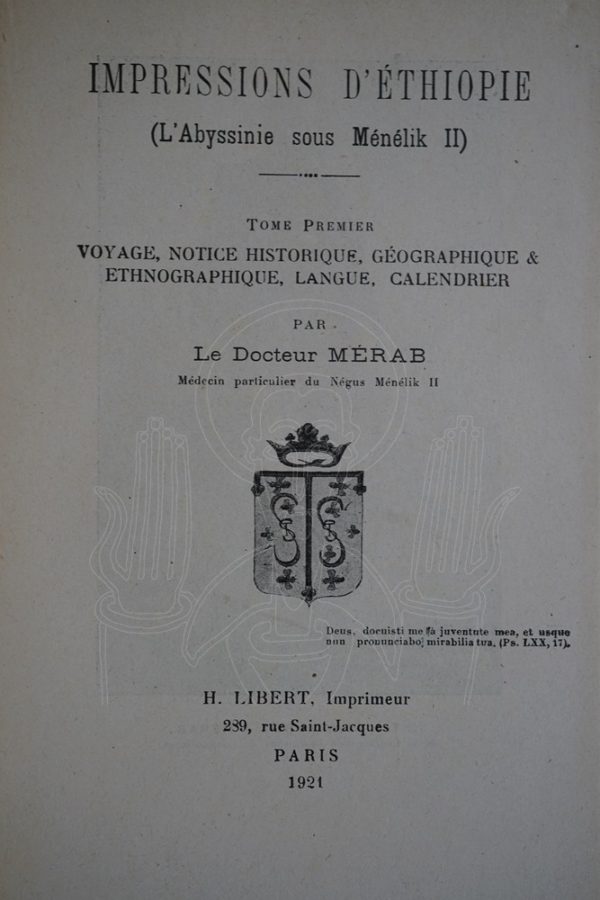 MÉRAB Impressions d'Ethiopie.