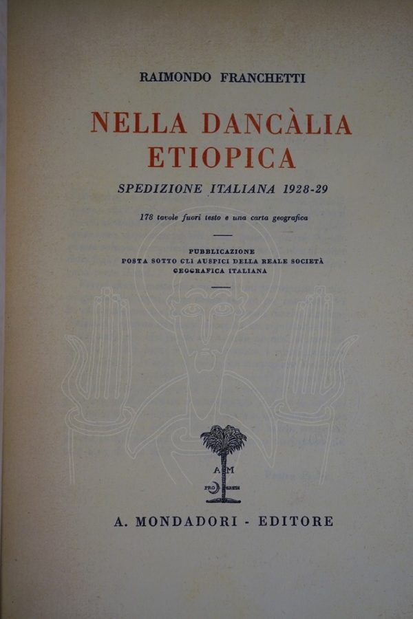 FRANCHETTI Nella Dancalia Etiopica.