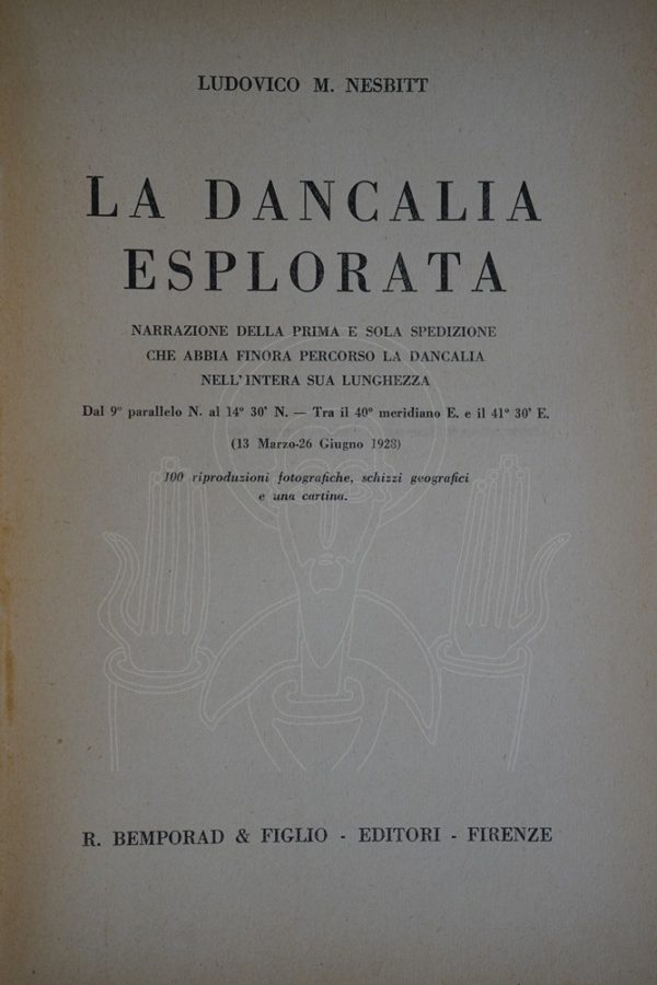 NESBITT La Dancalia esplorata.