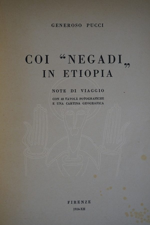 PUCCI Coi "Negadi" in Etiopia.