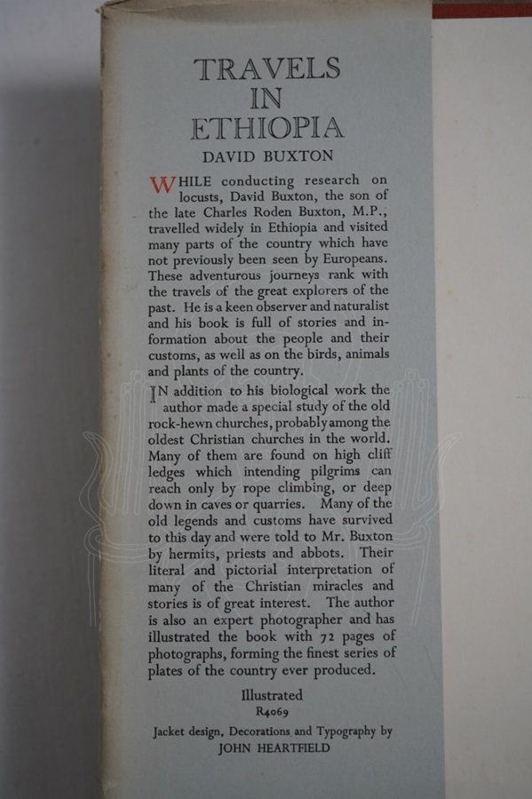 BUXTON Travels In Ethiopia.