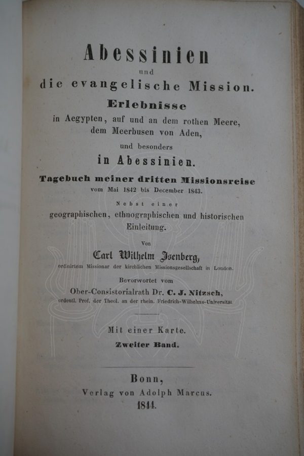 ISENBERG, Abessinien und die evangelische Mission