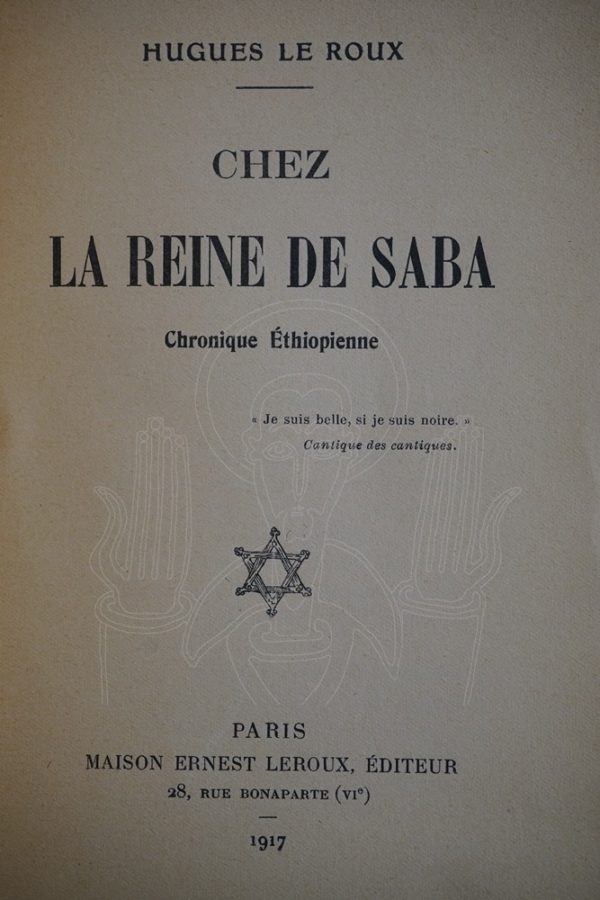 LE ROUX Chez la reine da Saba.