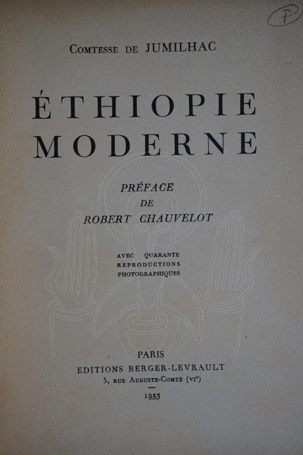 JUMILHAC Ethiopie moderne. . . .