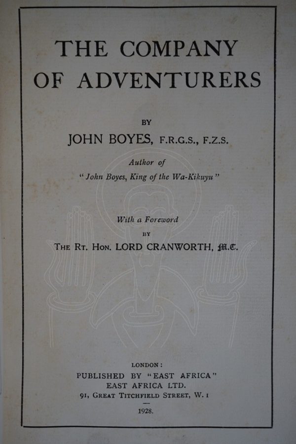 BOYES The Company of Adventurers.