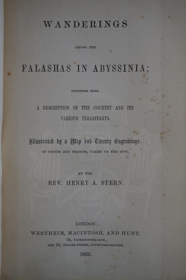 STERN Wanderings among the Falashas in Abyssinia