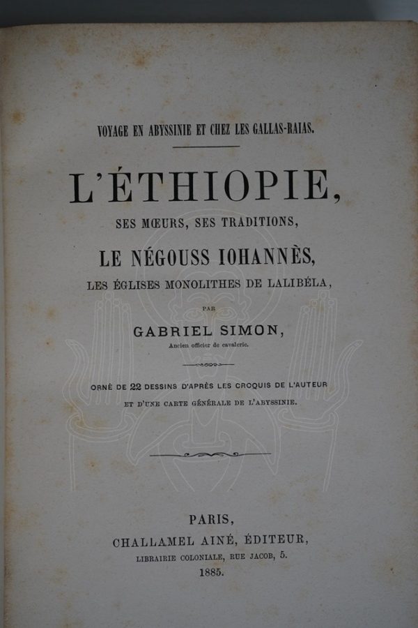 SIMON Voyage en Abyssinie
