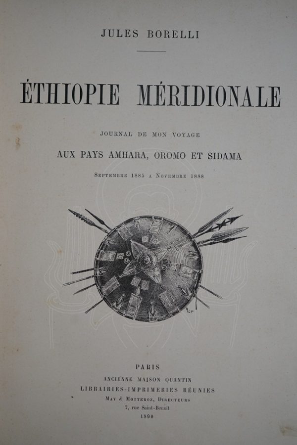 BORELLI Ethiopie Méridionale.