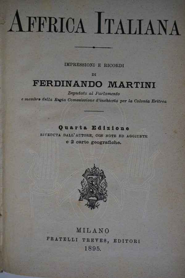 MARTINI Nell'Affrica Italiana.
