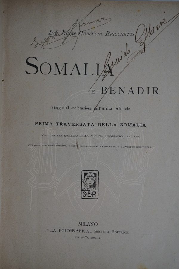 ROBECCHI BRICCHETTI Somalia e Benadir.