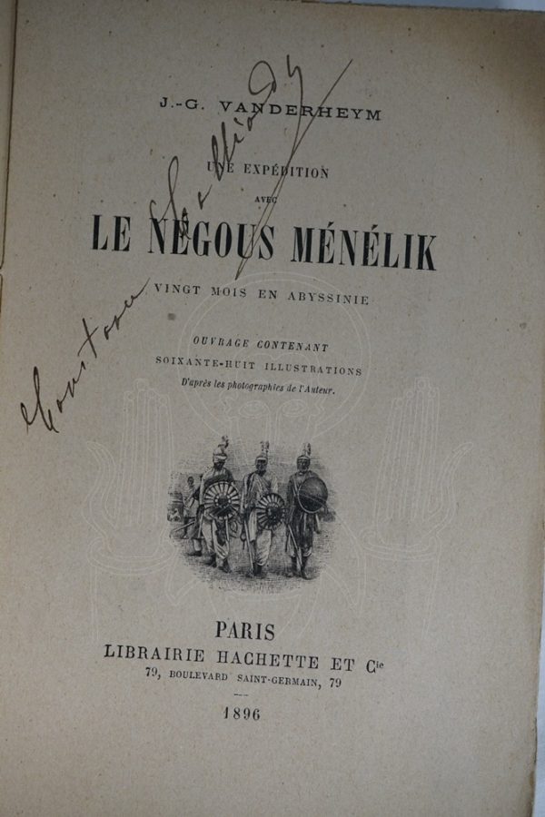 VANDERHEYM Une expédition avec le Négous Ménélik.