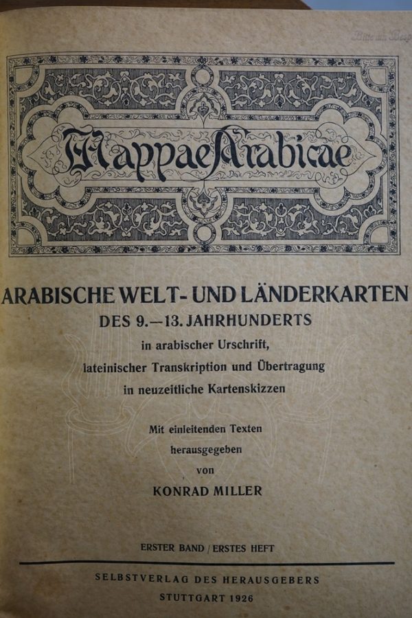 MILLER Mappae Arabicae