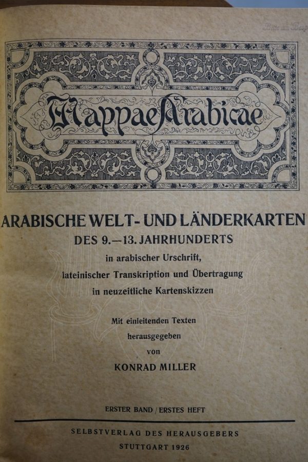 MILLER Mappae Arabicae