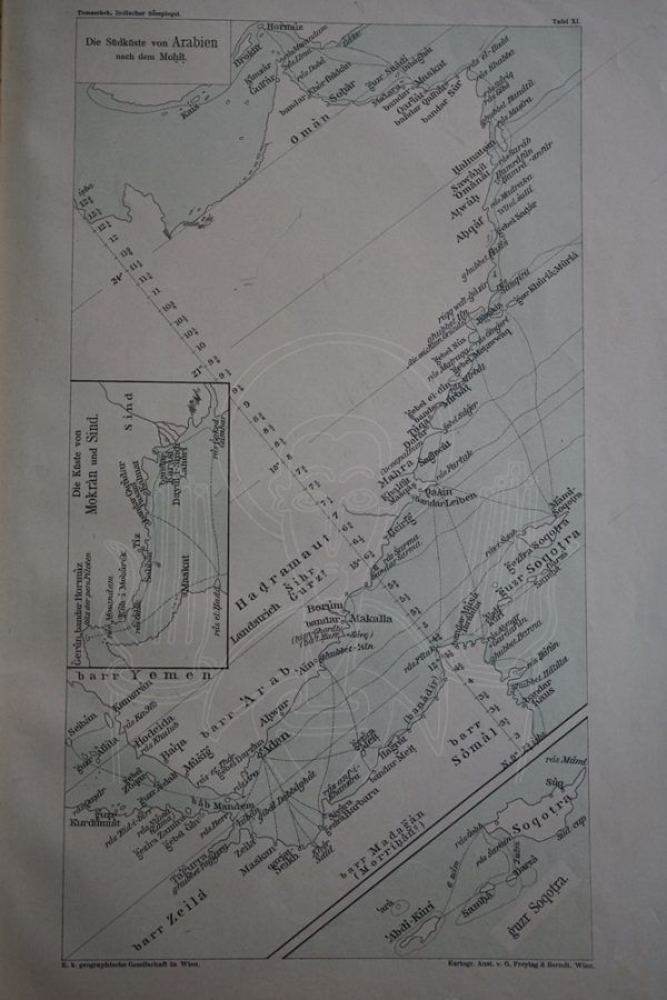 BITTNER & TOMASCHEK Die topographischen Capitel des indischen seespiegels mohît.