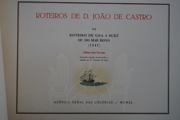 CASTRO & FONTOURA Roteiros de D. João de Castro