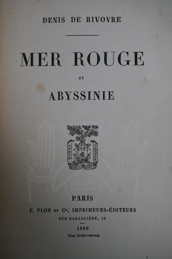 RIVOYRE Mer rouge et Abyssinie