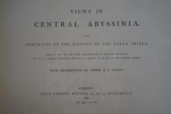 VEITCH (Sophie F.F. Ed.) [ZANDER] Views in Central Abyssinia