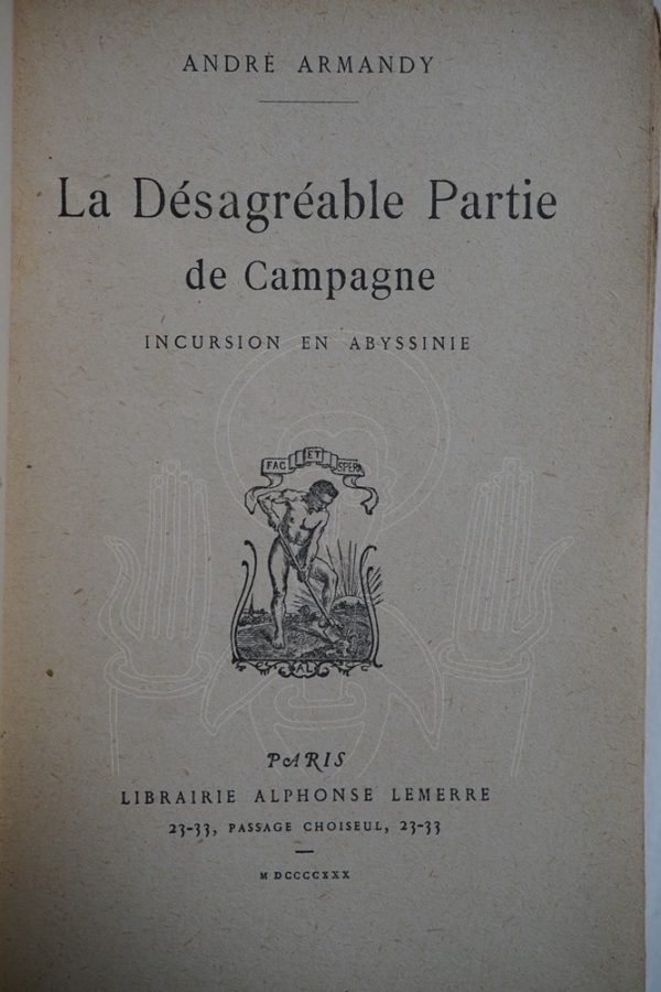 ARMANDY La désagréable partie de campagne