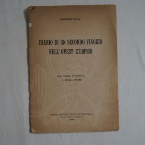 RAVA Diario di un secondo viaggio nell'ovest etiopico.