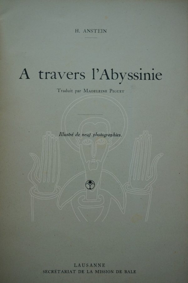 ANSTEIN A travers l'Abyssinie