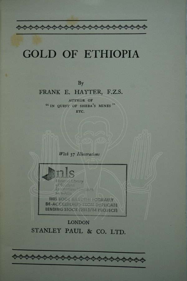 HAYTER Gold of Ethiopia.