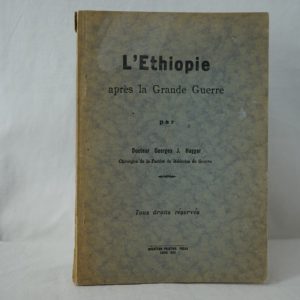 HAGGAR L'Ethiopie après la Grande Guerre.