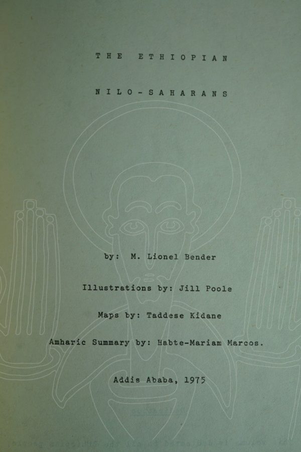 BENDER The Ethiopian Nilo-Saharans