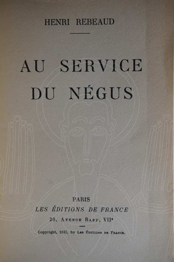 REBEAUD Au service du Négus.