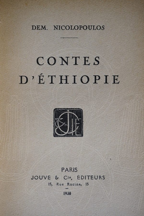 NICOLOPOULOS Contes d'Ethiopie.