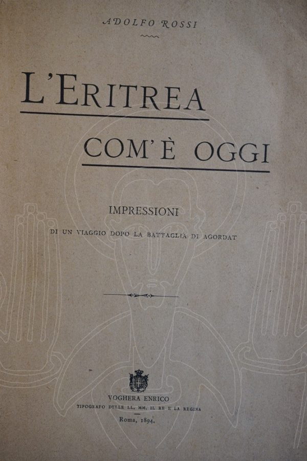 CARDILE Un viaggio in Eritrea ( Dancalia ).