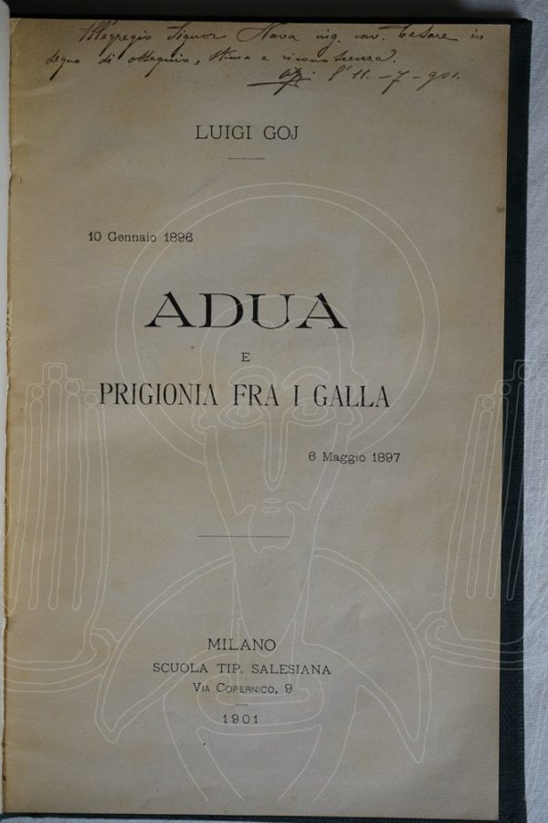 GOJ Adua e prigionia fra i Galla.