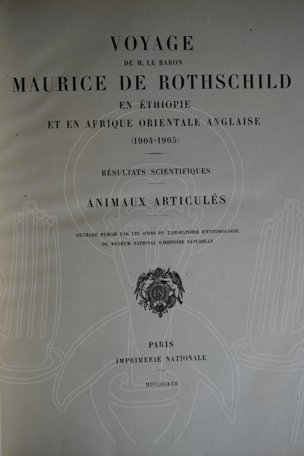 ROTHSCHILD Voyage [...] en Éthiopie et en Afrique orientale Anglaise (1904-1905).