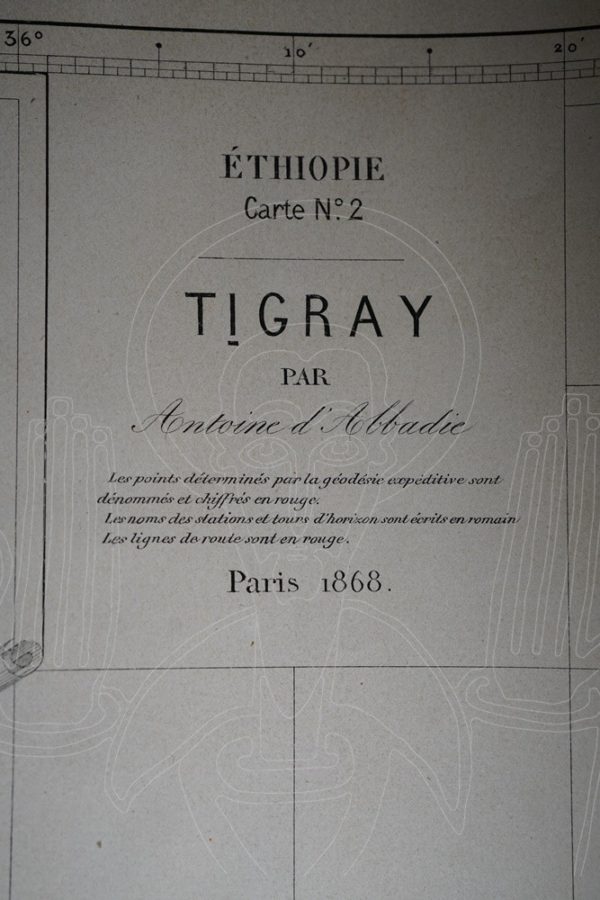 ABBADIE Géodésie d’Éthiopie.