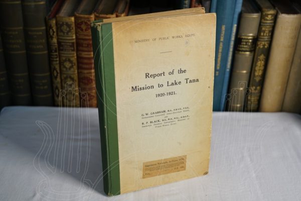 GRABHAM Report of the Mission to Lake Tana 1920-1921.