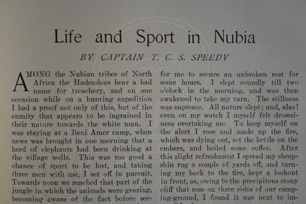 SPEEDY Life and Sport in Nubia.