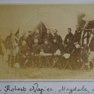 Général Sir Robert Napier et son état-major, Magdala, 1868