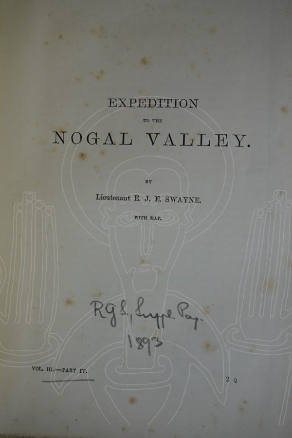 SWAYNE Expedition to the Nogal Valley.
