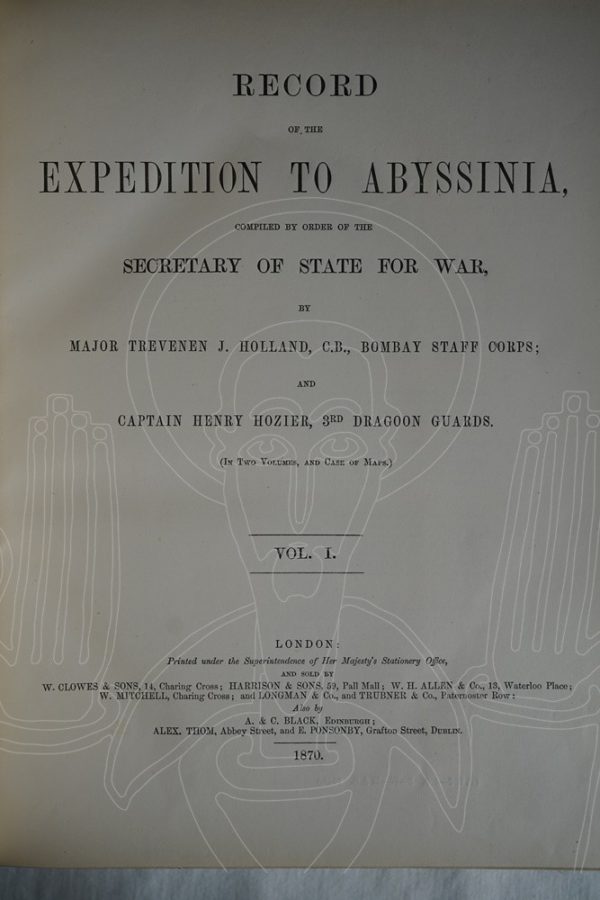 HOLLAND & HOZIER Record of the Expedition to Abyssinia