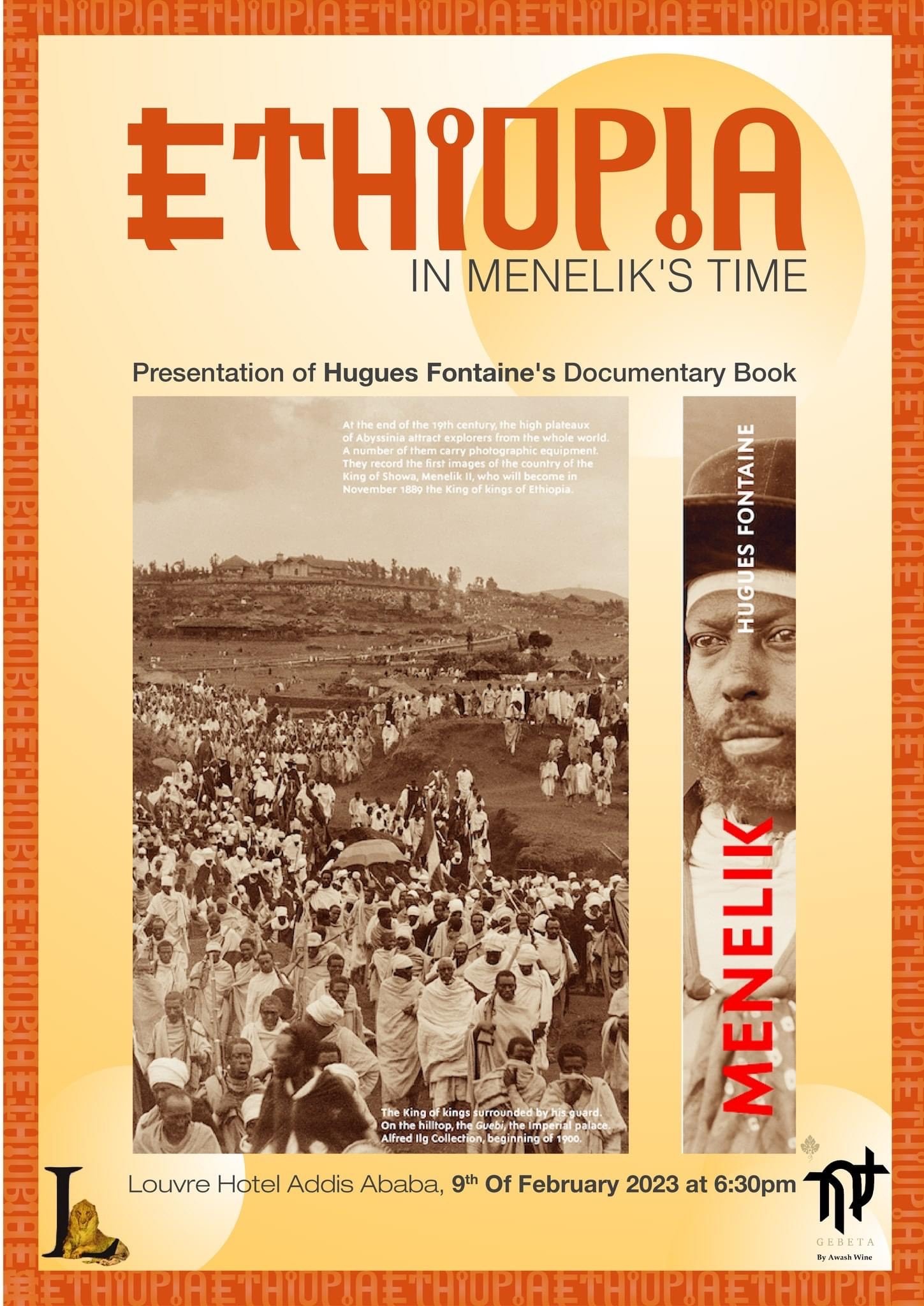Ethiopia in Menelik's time. Presentation of Hugues Fontaine's book