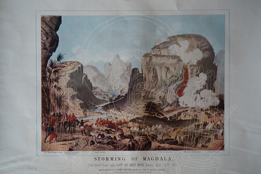 Storming of Magdala, by the British Troops under Genrl Sir Robert Napier Monday April 13 th 1868.