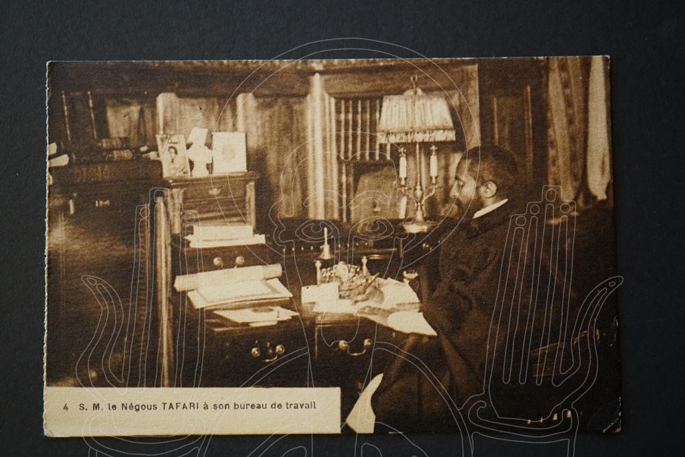 Carte postale de Bührle à Schindler envoyée d'Addis-Abeba le 05 mars 1932