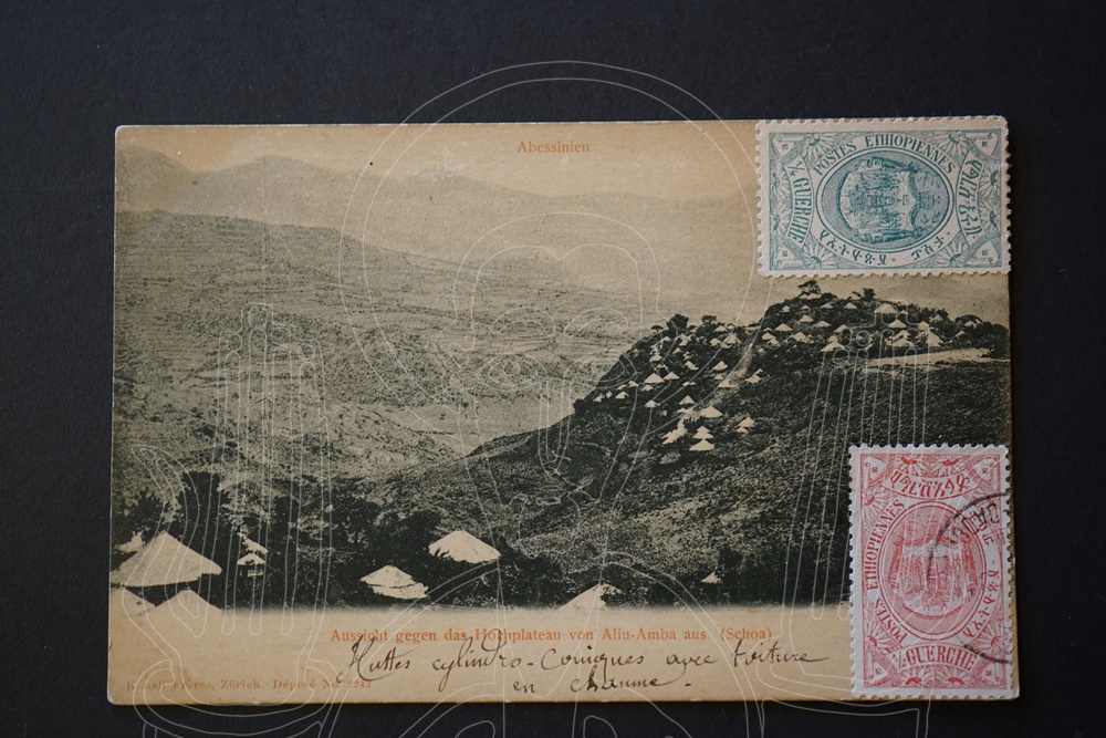 Ansicht gegen das Hochplateau von Aliu-Amba aus (Schoa).